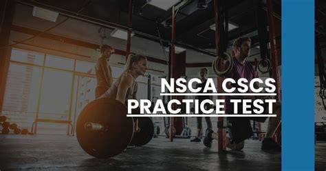 nsca cscs practice test